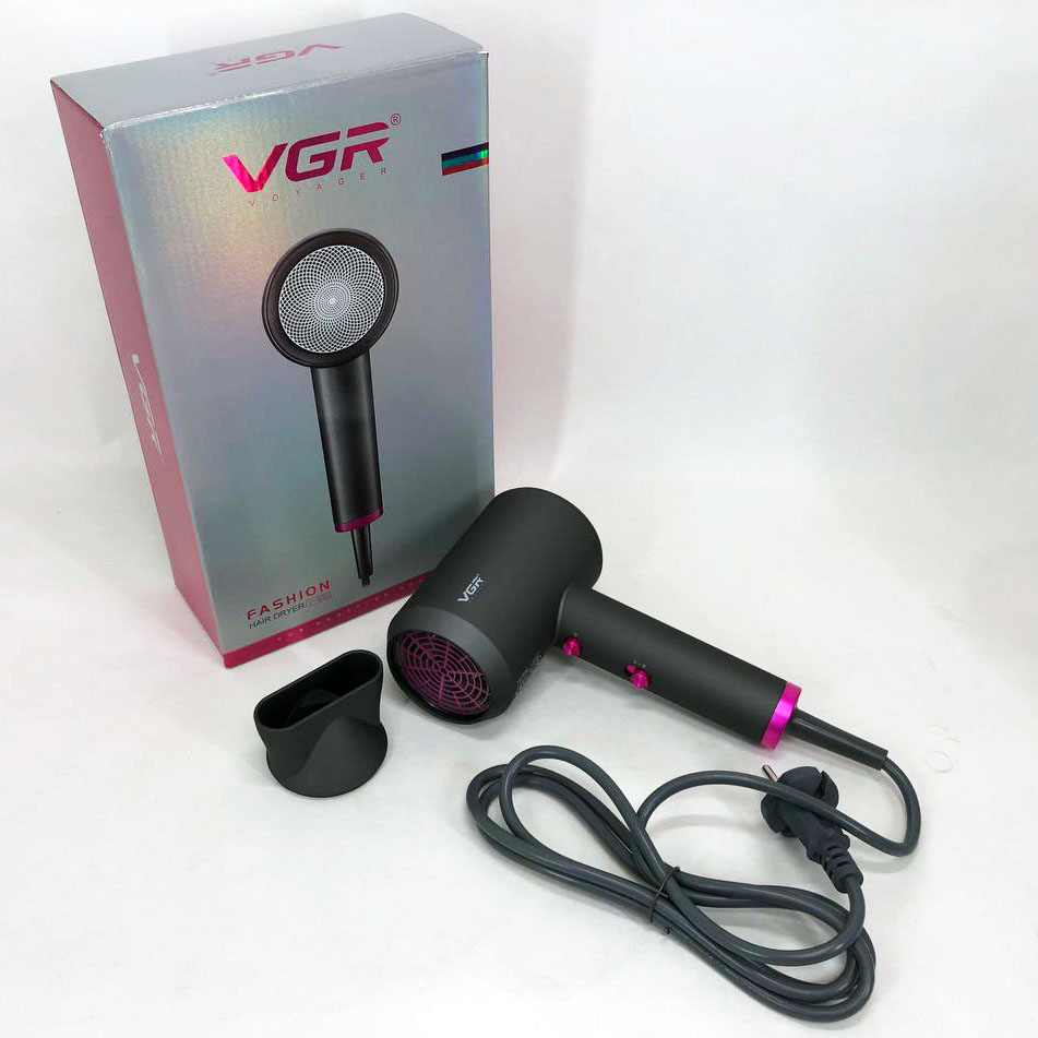 Фен VGR V-400 2000 Вт — професійний, потужна і швидка укладка — изображение 9