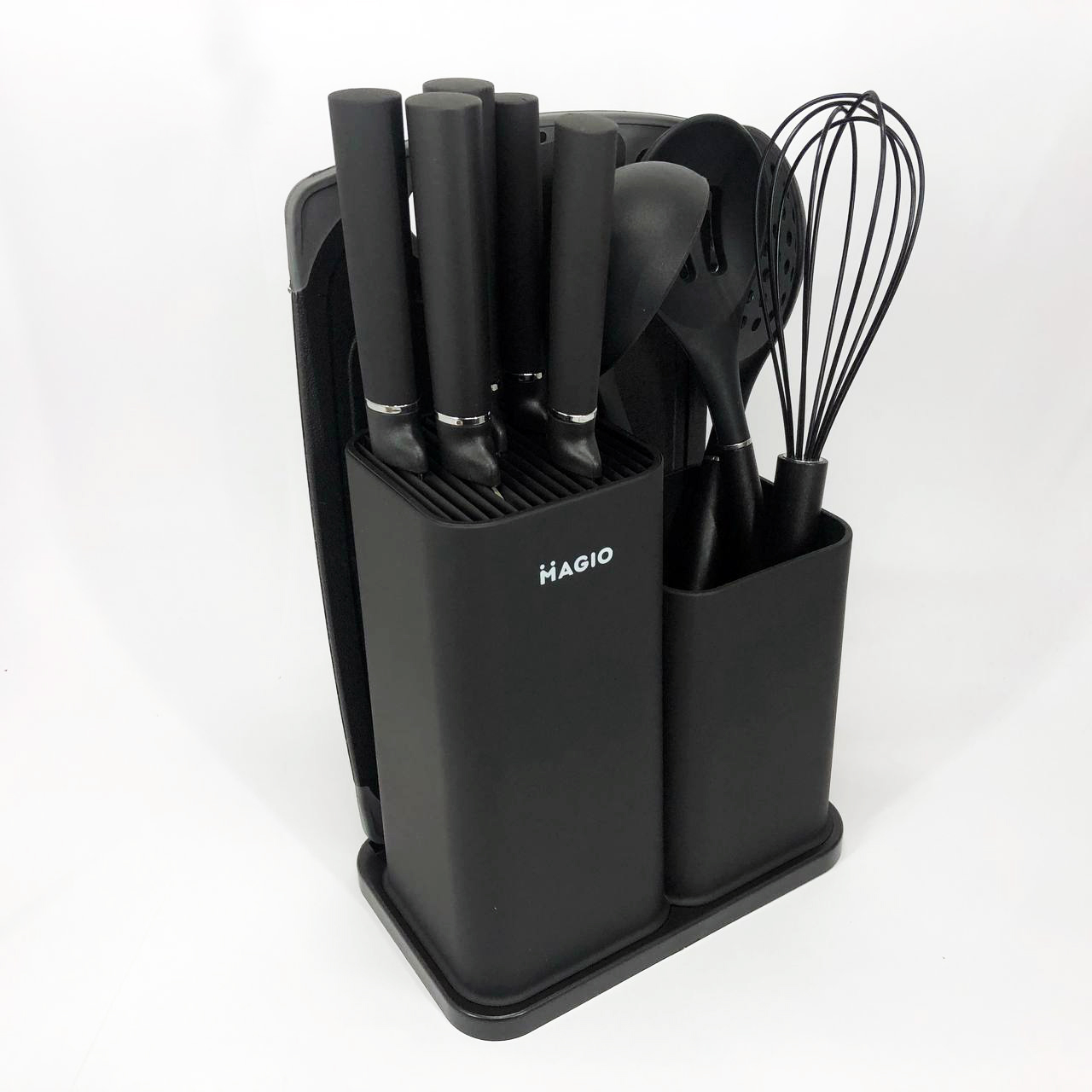 Набір силіконових кухонних речей Magio MG-1097B набір ножів лопаток 12 предметів — изображение 6