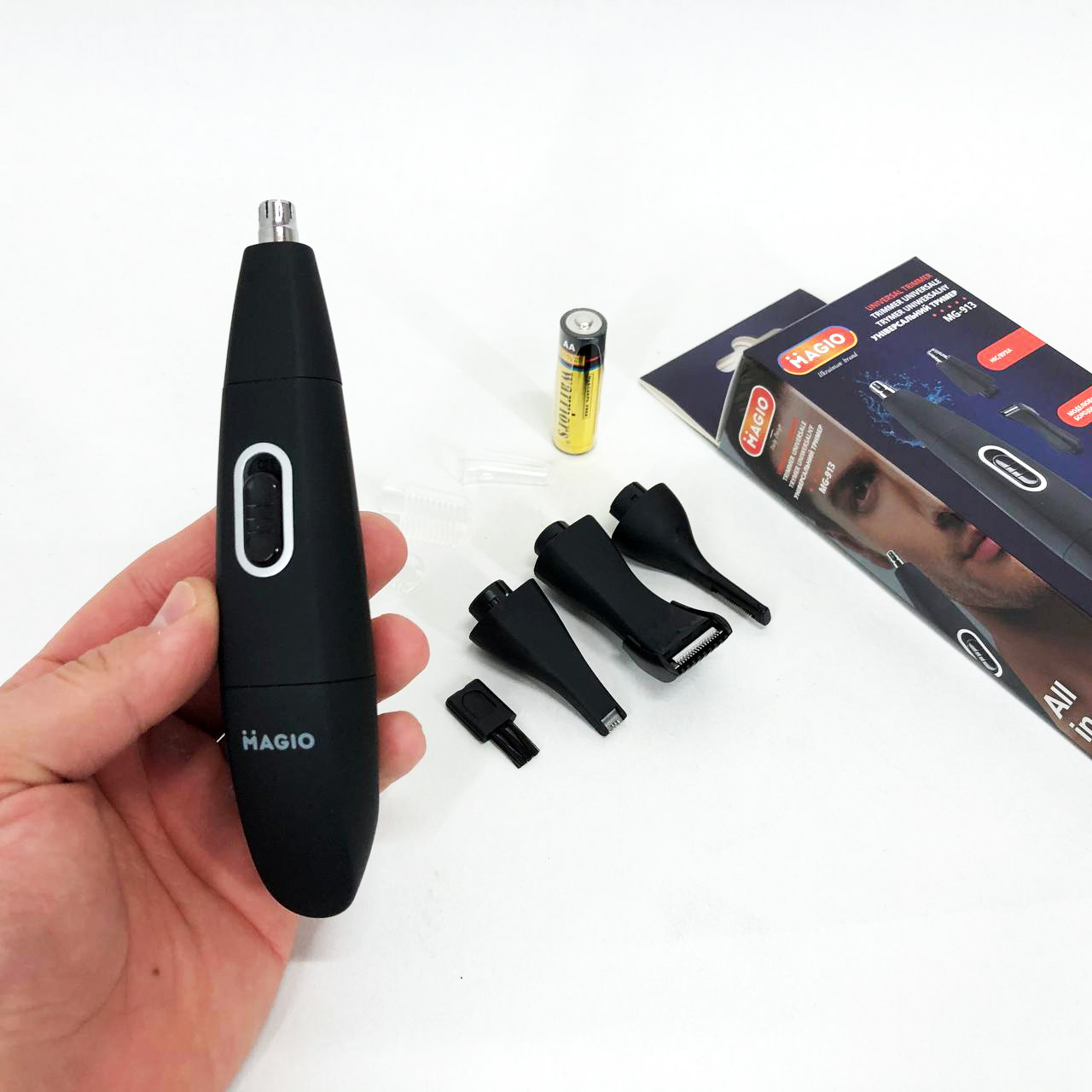 Тример MAGIO MG-913 Aqua 4в1, Тример бездротовий, Машинка чоловіча для гоління — изображение 11