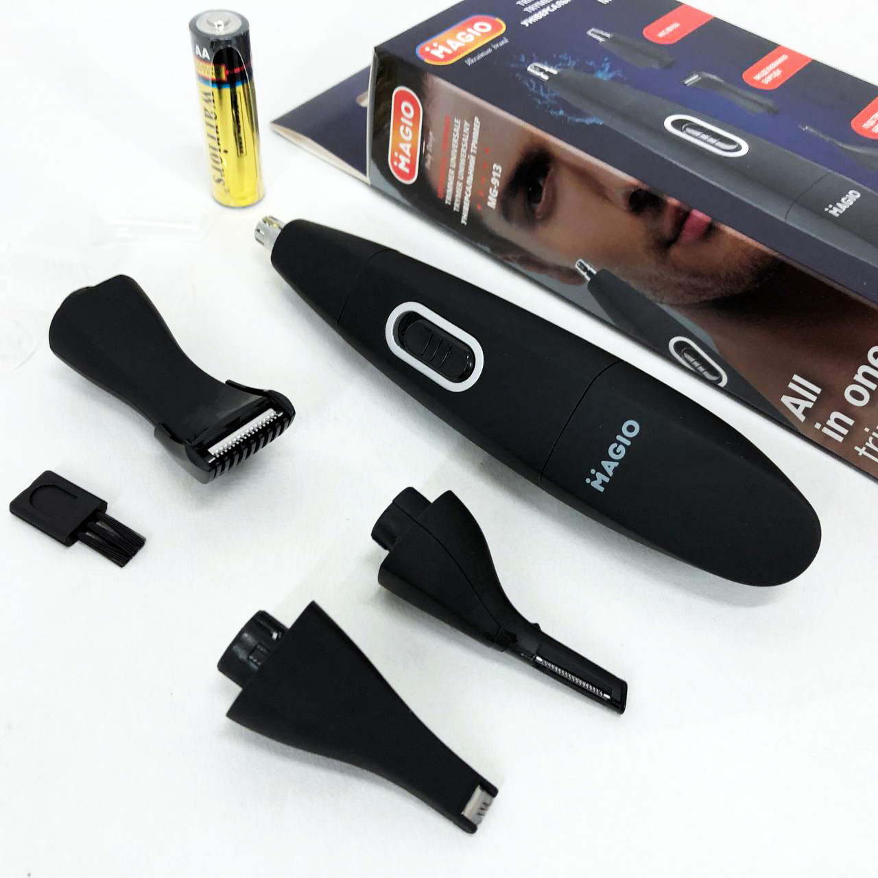 Тример MAGIO MG-913 Aqua 4в1, Тример бездротовий, Машинка чоловіча для гоління — изображение 2