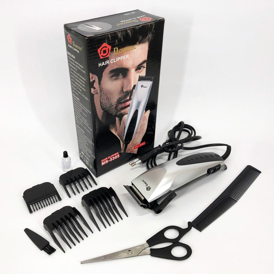 Машинка для стрижки DOMOTEC MS-3305 — професійна, 4 насадки 3–12 мм — изображение 12