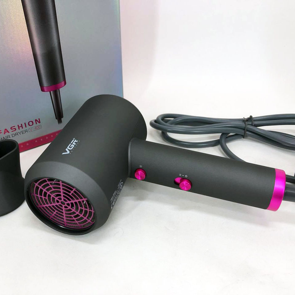 Фен VGR V-400 2000 Вт — професійний, потужна і швидка укладка — изображение 2