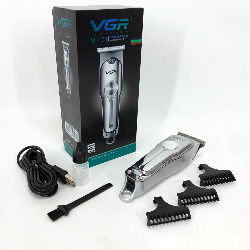 Машинка для стрижки VGR V-071 — акумуляторна безшумна з T-подібним лезом — изображение 14