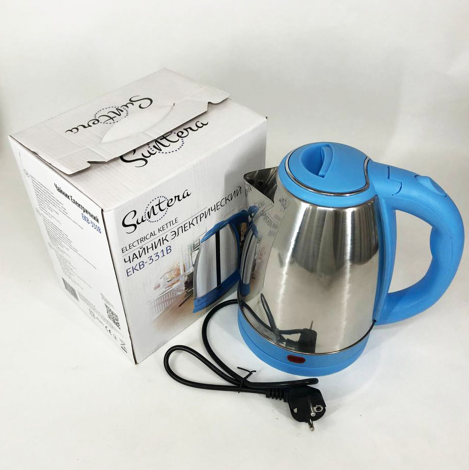 Електрочайник Suntera EKB-331B, Тихий електричний чайник, дисковий чайник, хороший електричний чайник — изображение 3