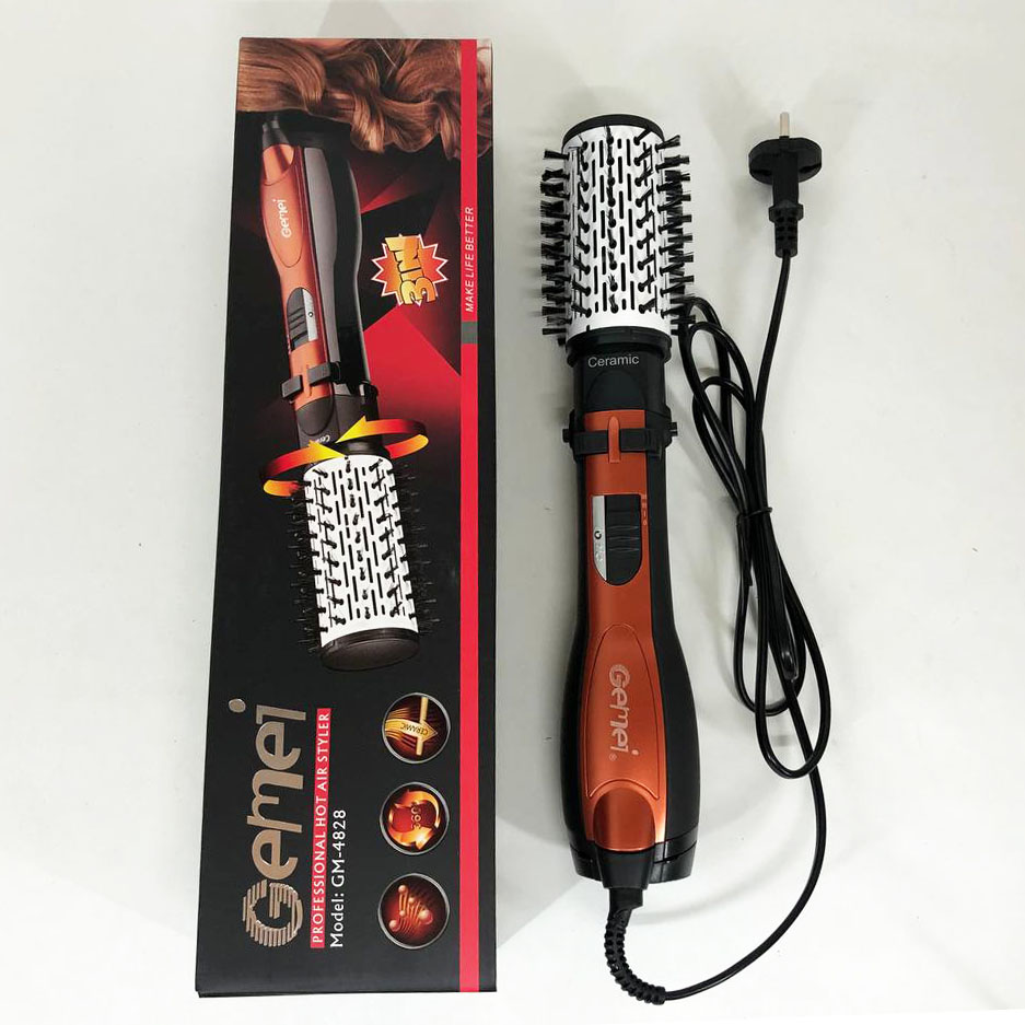 Фен-щітка Gemei GM-4828 3 в 1 — брашинг, об'єм і легка укладка — изображение 31