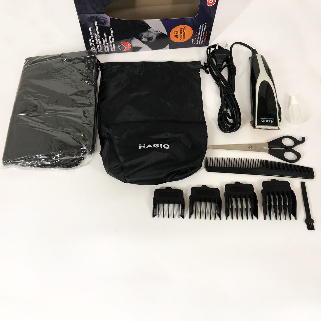 Машинка для стрижки MAGIO MG-184 — титанові леза, тихий мотор — изображение 6