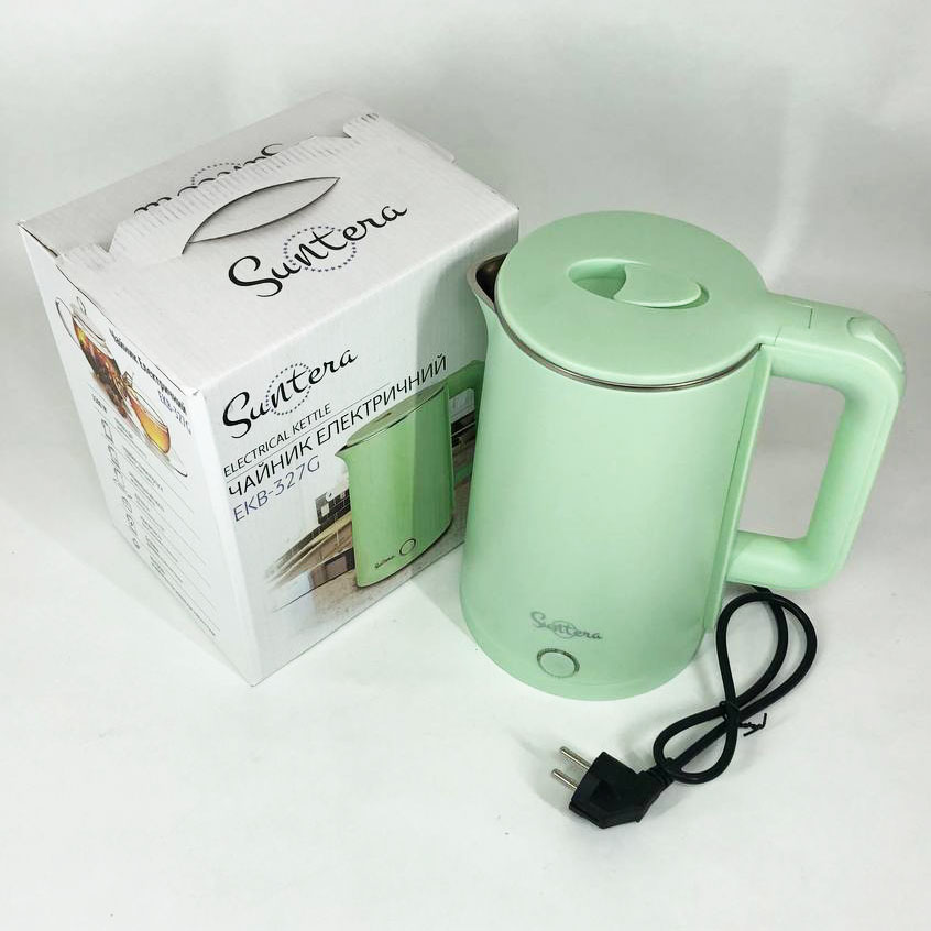 Електрочайник Suntera EKB-327G 1.8 Л, стильний електричний чайник, електронний чайник, дисковий чайник — изображение 6