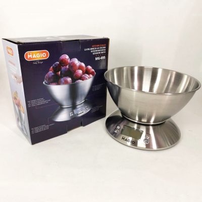 Кухонні електронні ваги MAGIO MG-695 — нержавіюча чаша, до 5 кг