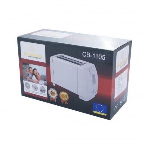 Тостер Crownberg CB-1105 з піддоном для крихт шість рівнів прожарювання, універсальний тостер кухонний — изображение 3