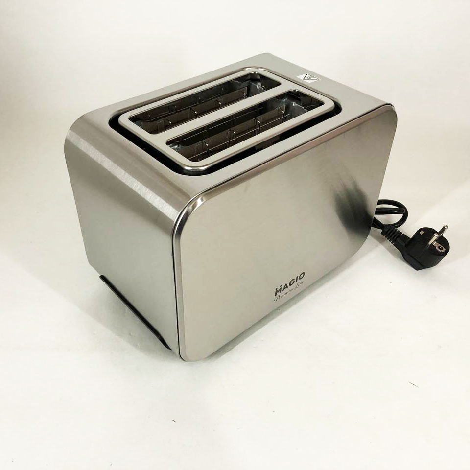 Тостер Magio MG-284 715 Вт, тостер для 2 грінок, електричний горизонтальний тостер, універсальний тостер — изображение 8