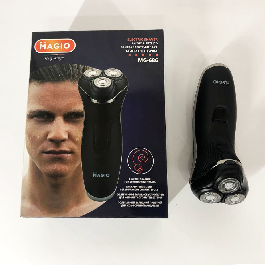 Електробритва MAGIO MG-686, професійна електробритва, бритва для бороди, чоловіча машинка для гоління. — изображение 11