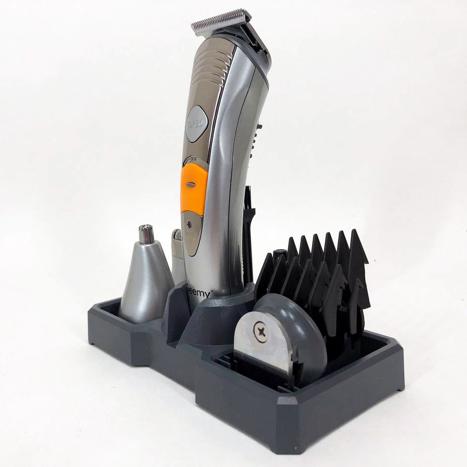 Набір для стрижки Pro Gemei GM-580 — триммер 7-в-1 з акумулятором — изображение 14