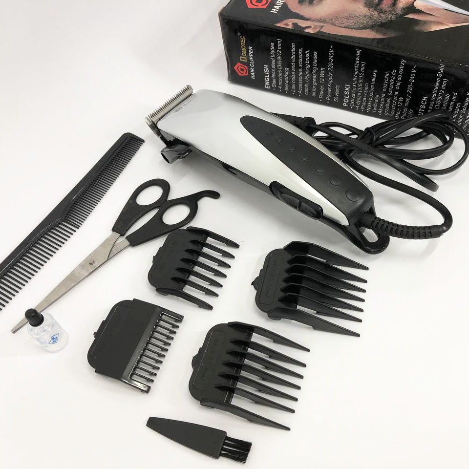 Машинка для стрижки DOMOTEC MS-3305 — професійна, 4 насадки 3–12 мм — изображение 3