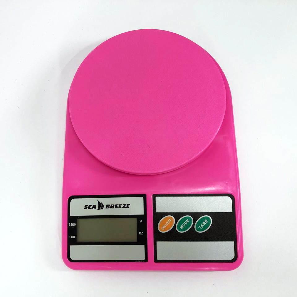 Електронні кухонні ваги SeaBreeze SB-072 — до 10 кг, точність 1 г, рожеві — изображение 7