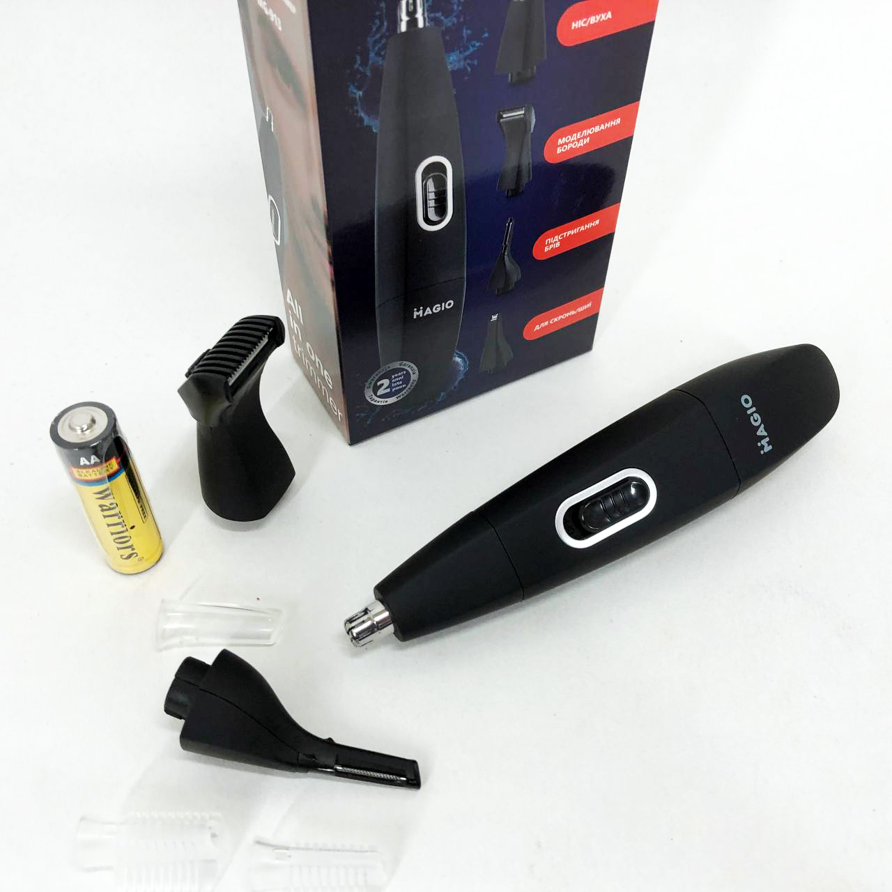 Тример MAGIO MG-913 Aqua 4в1, Тример бездротовий, Машинка чоловіча для гоління — изображение 15