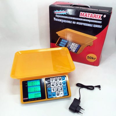 Торгові електронні ваги Matarix MX-412 — до 50 кг, з калькулятором