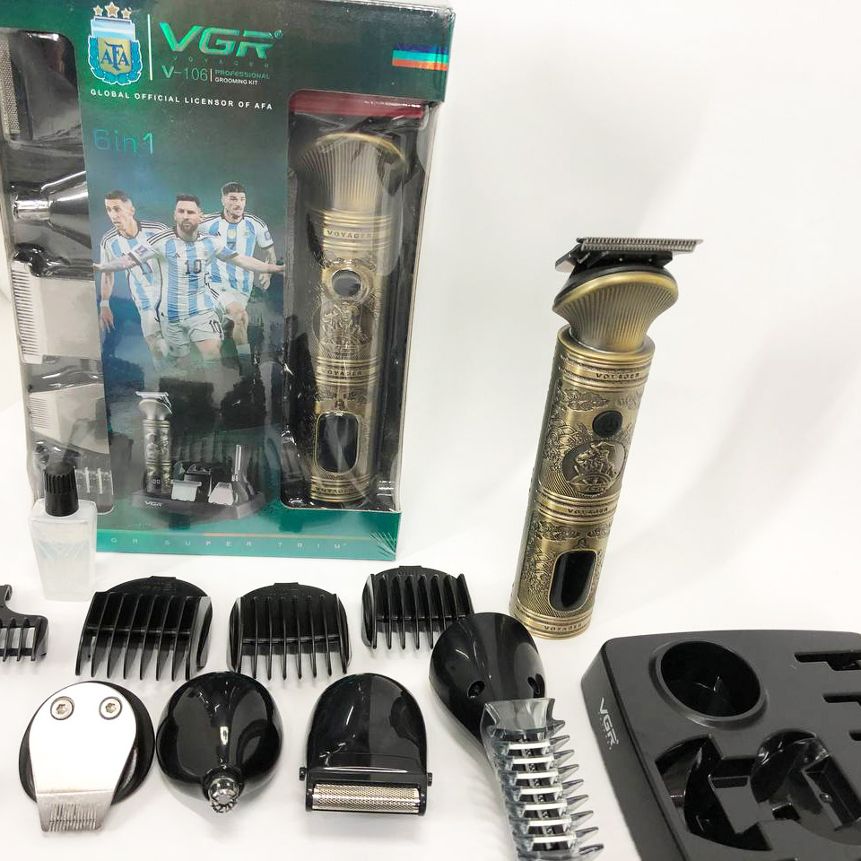 Машинка для стрижки VGR V-106 (6 в 1) — 180 хв роботи, цифровий індикатор — изображение 23