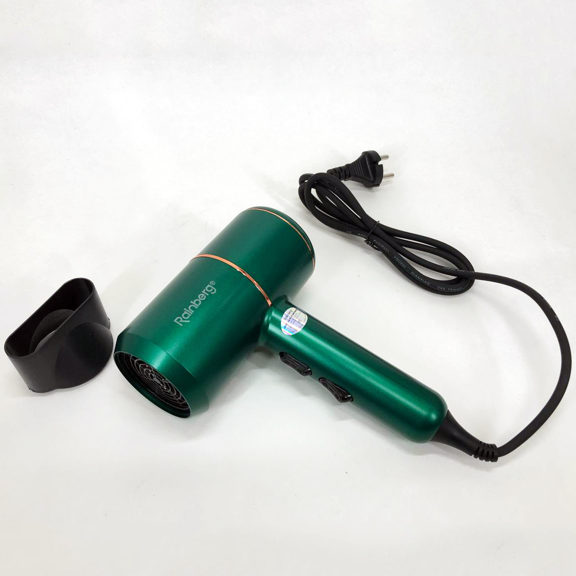 Фен Rainberg RB-2211 — потужний фен для сушки й укладки з насадкою-концентратором — изображение 10
