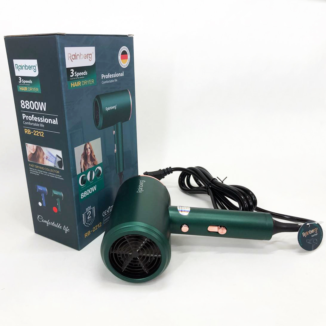 Фен Rainberg RB-2212 8800 Вт — легкий потужний для швидкої сушки — изображение 12