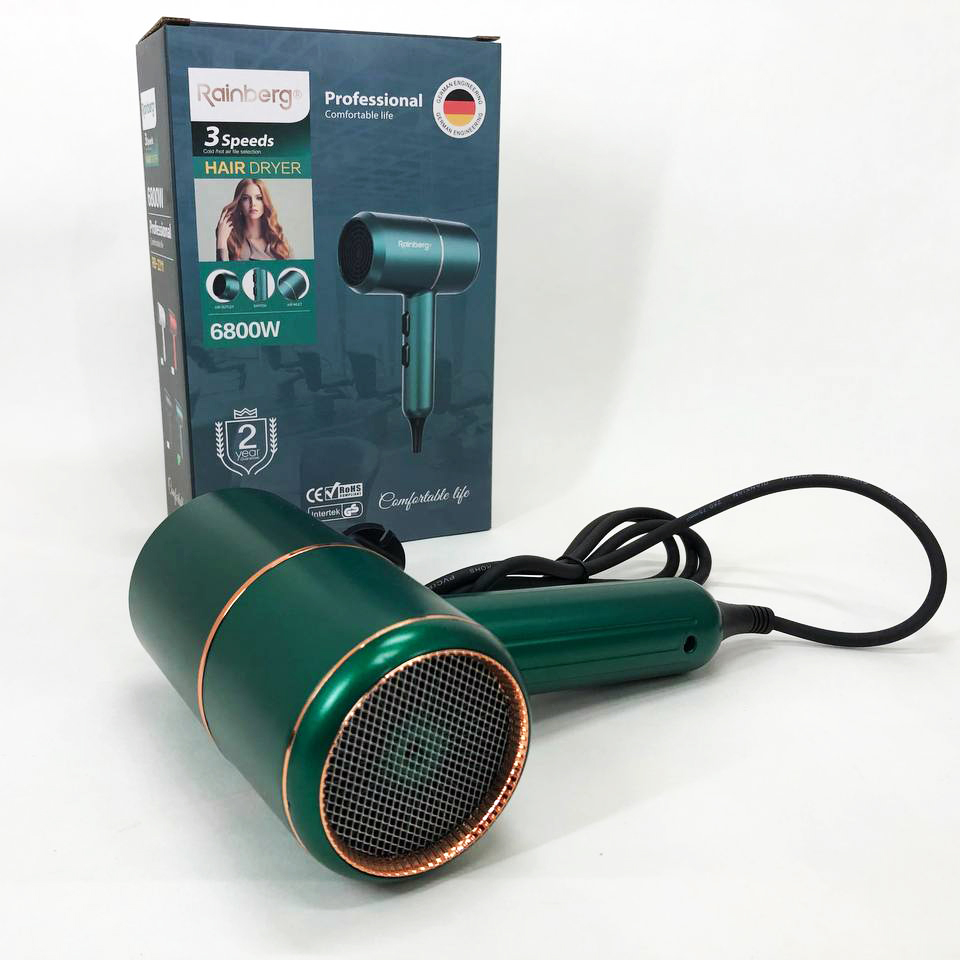 Фен Rainberg RB-2211 — потужний фен для сушки й укладки з насадкою-концентратором — изображение 16