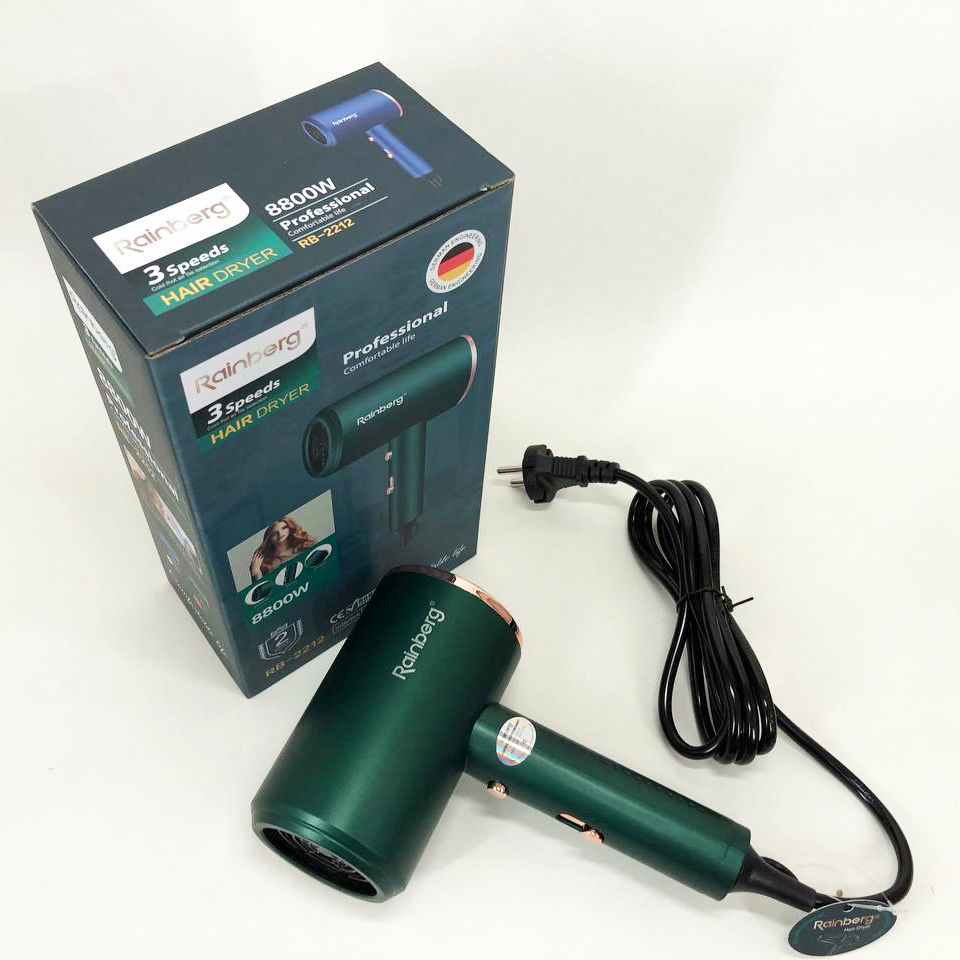 Фен Rainberg RB-2212 8800 Вт — легкий потужний для швидкої сушки — изображение 13