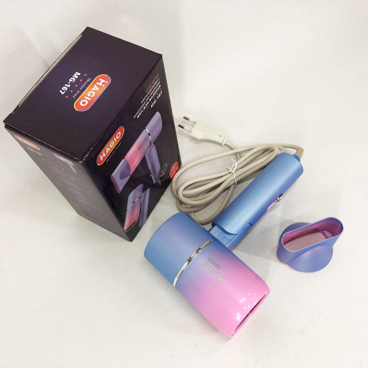 Фен MAGIO MG-167 — компактний складний фен для подорожей — изображение 6