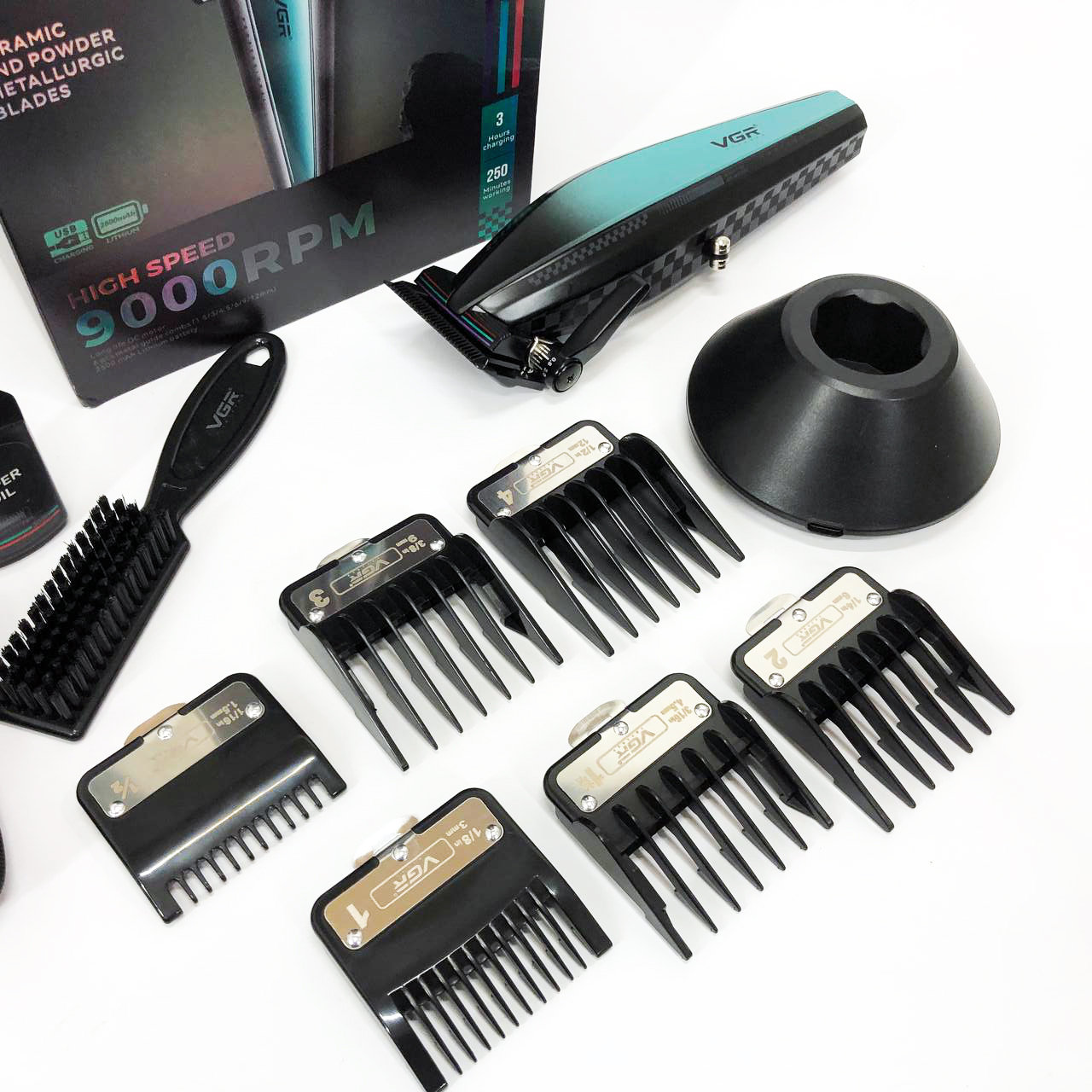 Машинка для стрижки VGR V-270 — до 250 хв автономії, DLC-лезвія — изображение 5