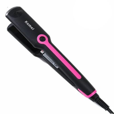 Плойка-гофре Kemei KM-2116 Pink — кераміка, швидкий нагрів