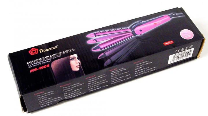 Щипці DOMOTEC MS-4906 3в1 для локонів, гофре та випрямлення волосся - Зображення 12