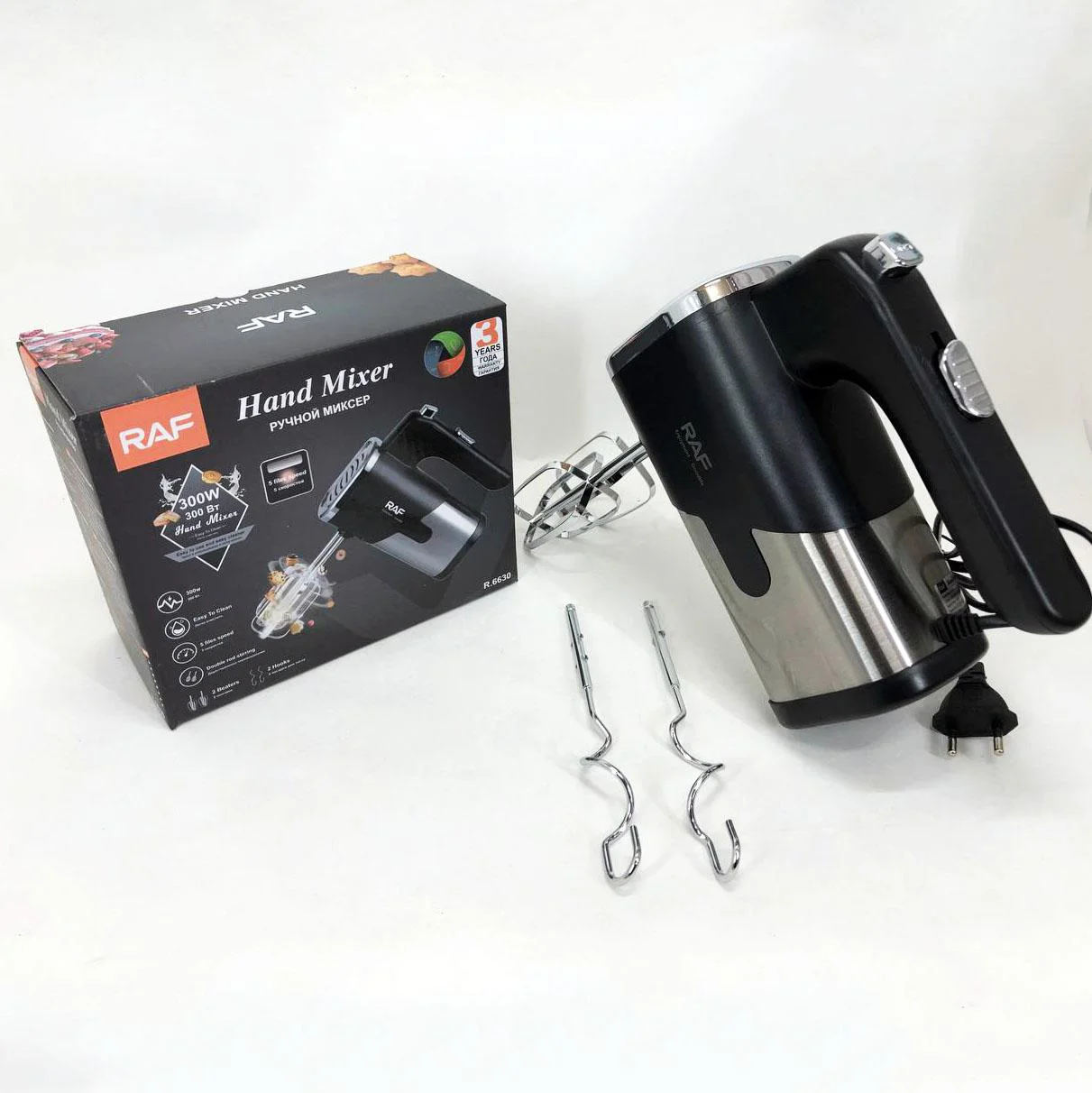 Миксер RAF R-6630 5 скоростей 300 W – універсальний кухонний помічник для приготування страв. - Зображення 13