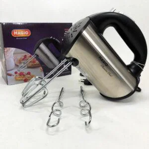 Миксер Magio MG-235 – потужний, компактний ручний міксер з нержавіючої сталі.