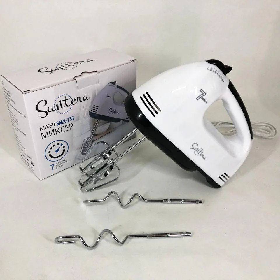 Міксер Suntera SMX-133 | Найкращий ручний міксер для кухні з потужністю 300 Вт та 7 швидкостями. - Зображення 6