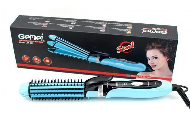 Плойка-утюжок Geemy GM-2922 3в1 для об'ємних укладок - Зображення 15