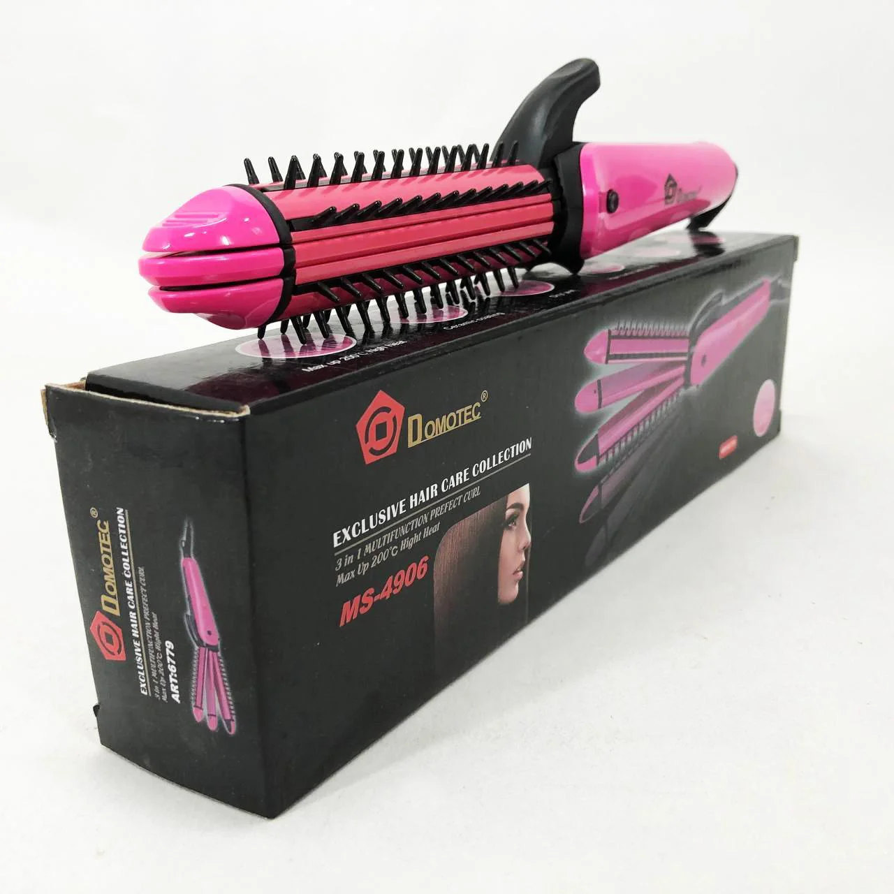 Щипці DOMOTEC MS-4906 3в1 для локонів, гофре та випрямлення волосся - Зображення 8