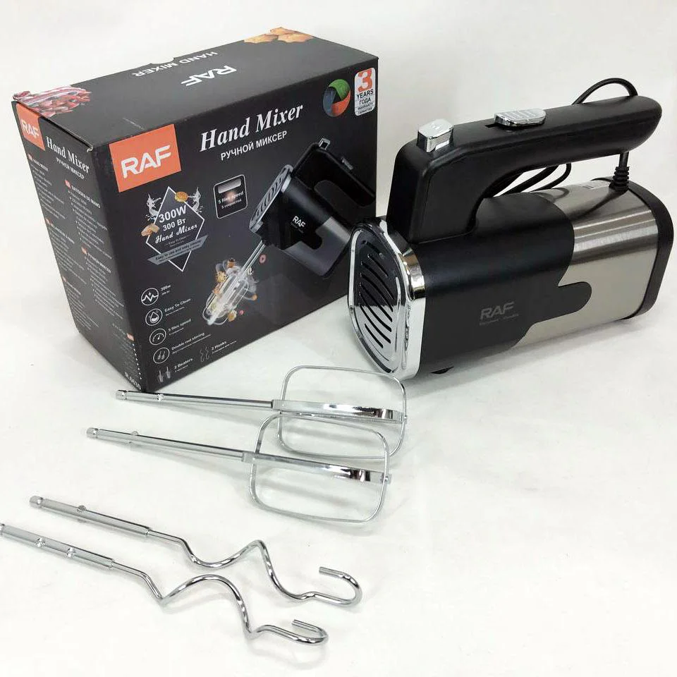 Миксер RAF R-6630 5 скоростей 300 W – універсальний кухонний помічник для приготування страв. - Зображення 8