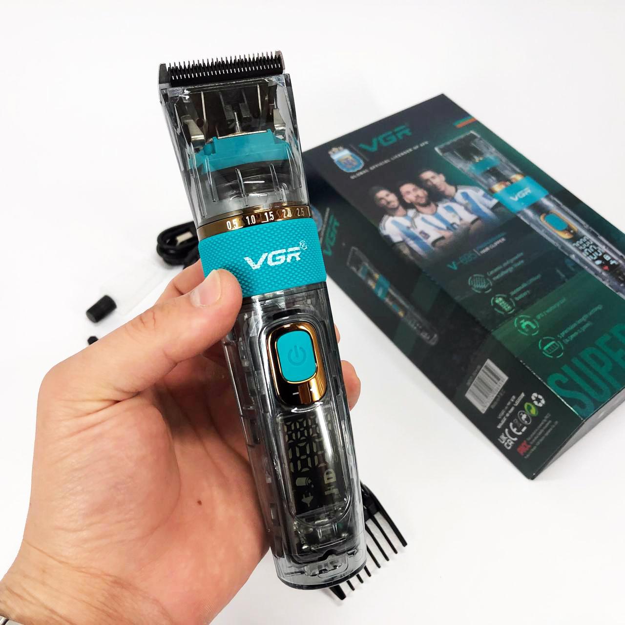 Машинка для стрижки волос VGR V-695 з LED дисплеєм та IPX7 влагозахистом - Зображення 24