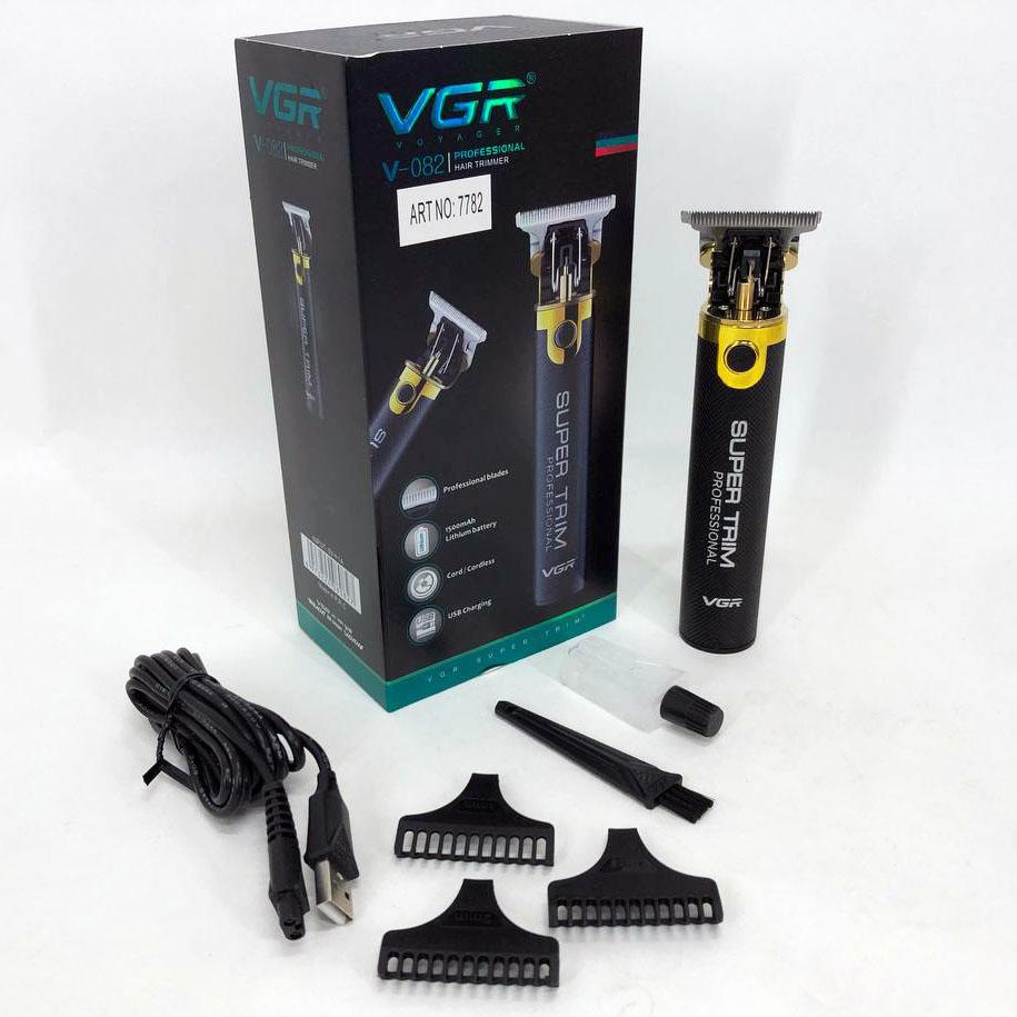 Машинка для стрижки VGR V-082 професійна бездротова з трьома насадками - Зображення 12