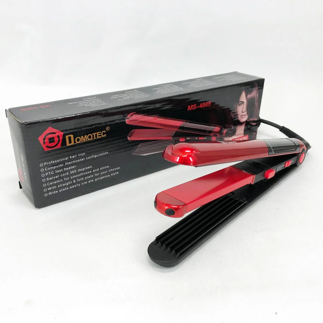 Domotec MS-4909 Плойка гофре 2 в 1 для укладки та завивки волосся - Зображення 4