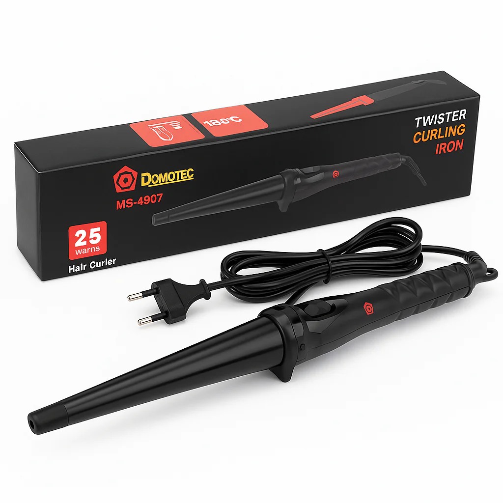 Конусна плойка для волос DOMOTEC MS-4907 - стильний пристрій для завивки локонів. - Зображення 16