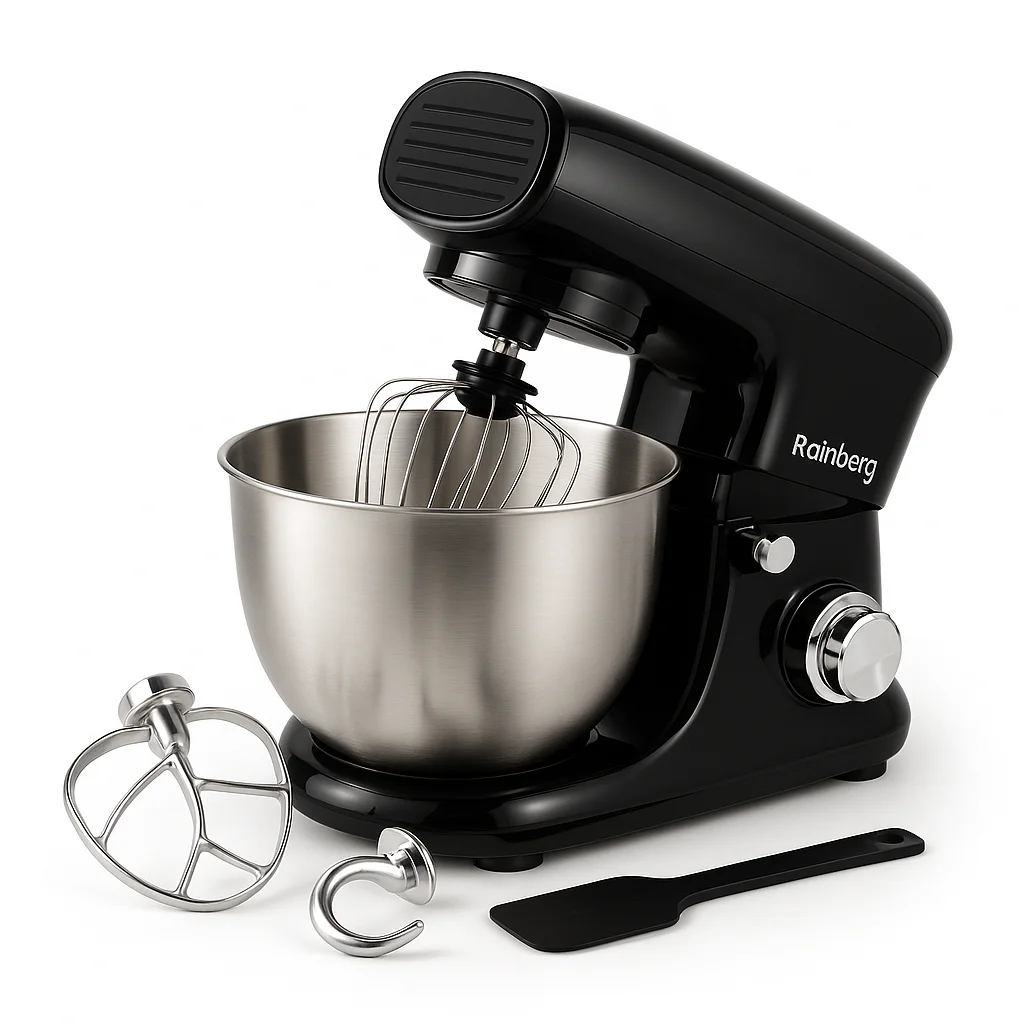 Тестоміс Rainberg RB-8081 планетарний кухонний комбайн 3200 Вт з нержавіючою чашею - Зображення 10