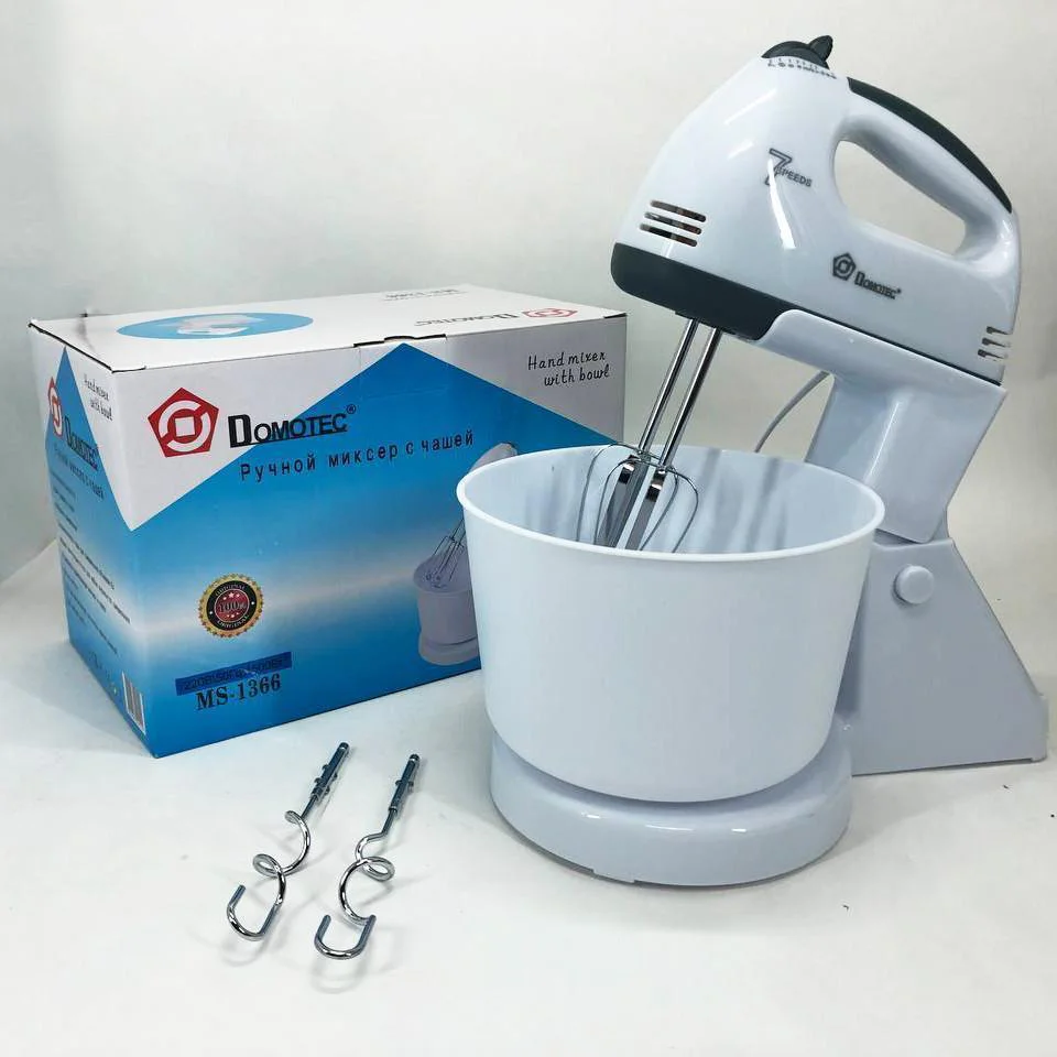 Миксер Domotec MS-1366 з чашею 2 л, 7 швидкостей для зручного використання - Зображення 3