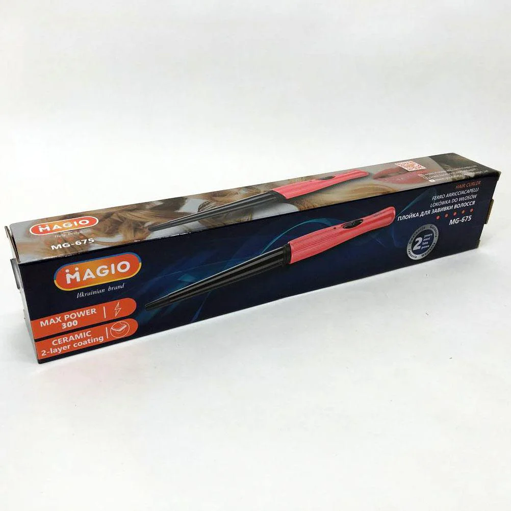Magio MG-675 Плойка конусна для завивки волос з керамічною поверхнею SilkySmooth - Зображення 5