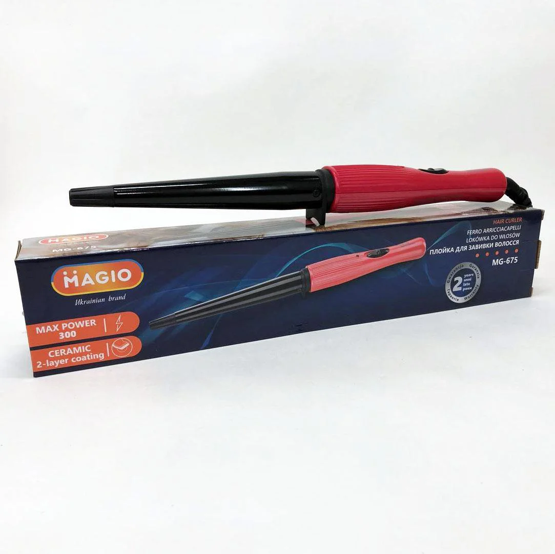 Magio MG-675 Плойка конусна для завивки волос з керамічною поверхнею SilkySmooth - Зображення 7