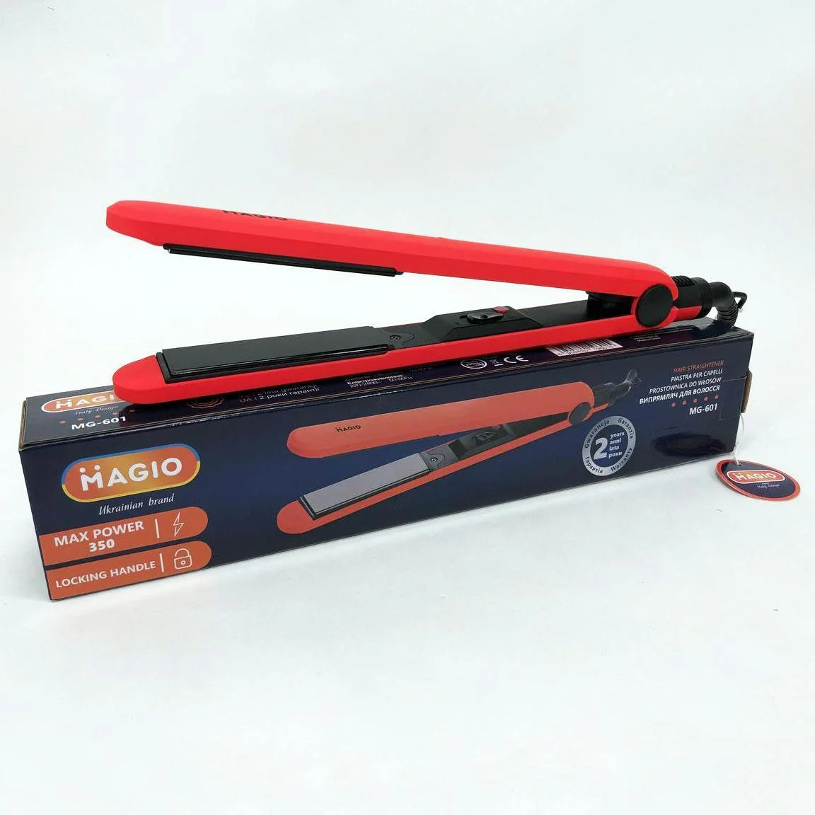 Щипці для волос MAGIO MG-601 — Утюжок з терморегулятором для гладкої укладки волосся - Зображення 11