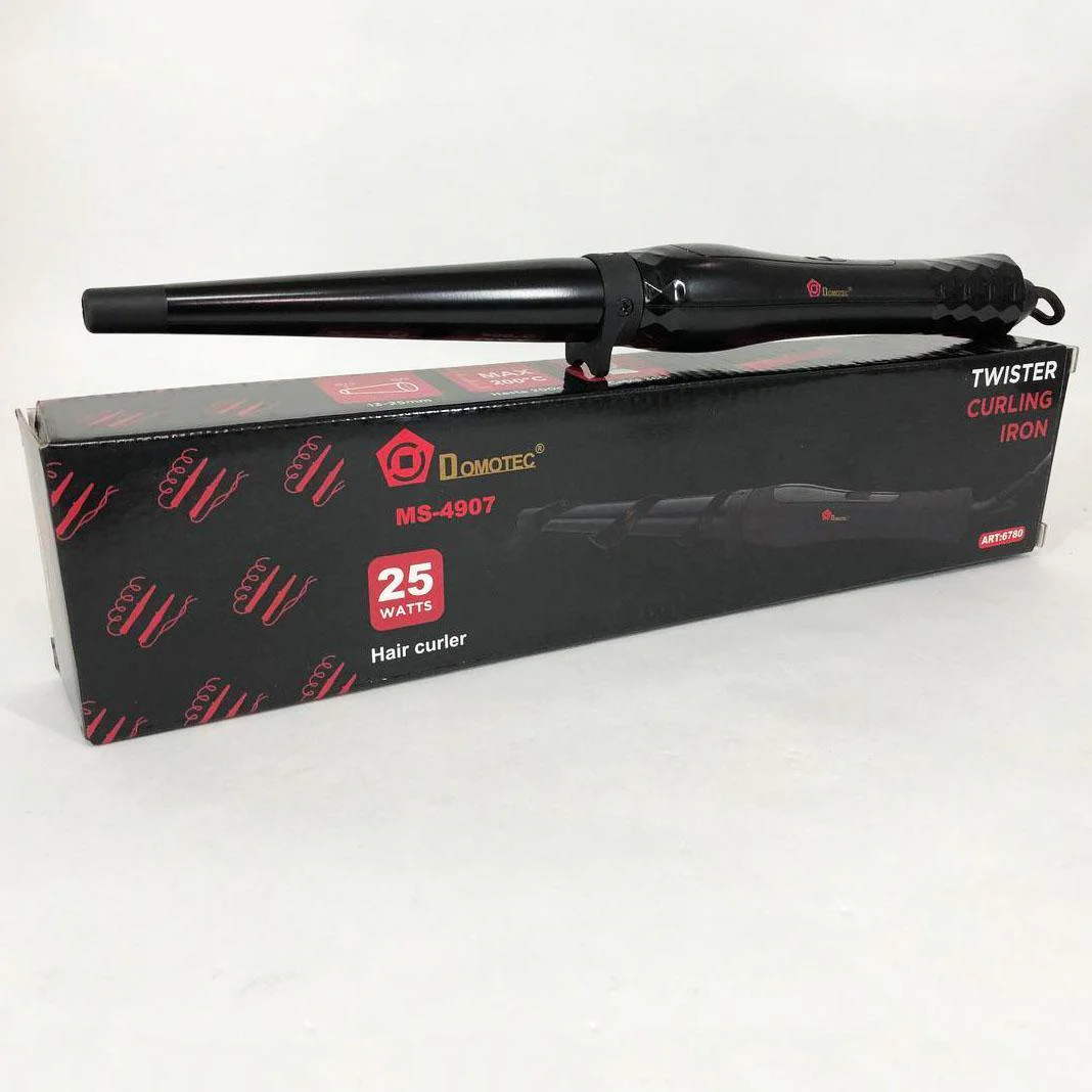 Конусна плойка для волос DOMOTEC MS-4907 - стильний пристрій для завивки локонів. - Зображення 12