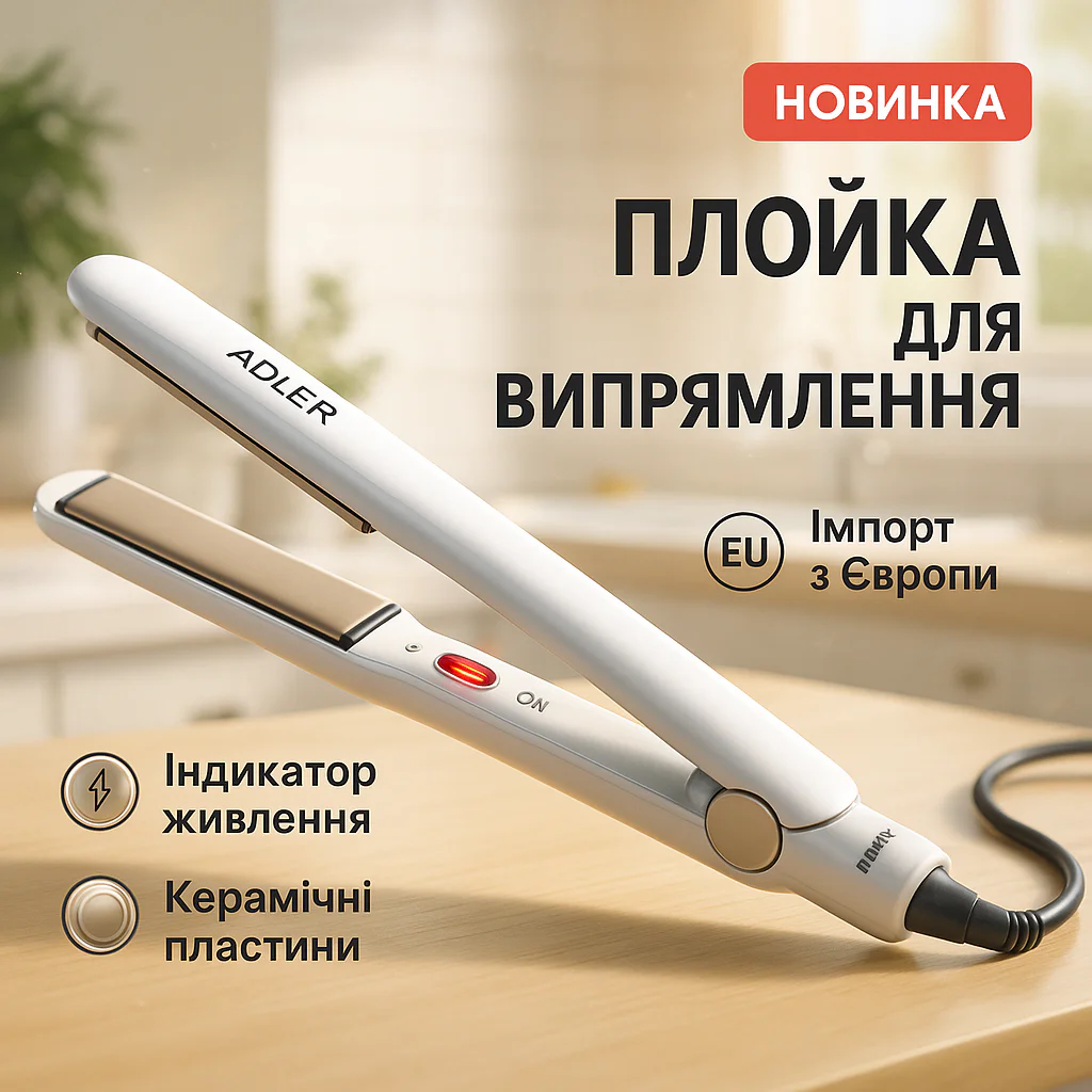 ADLER AD-2317 Випрямляч для волосся з керамічними пластинами і швидким нагрівом - Зображення 9