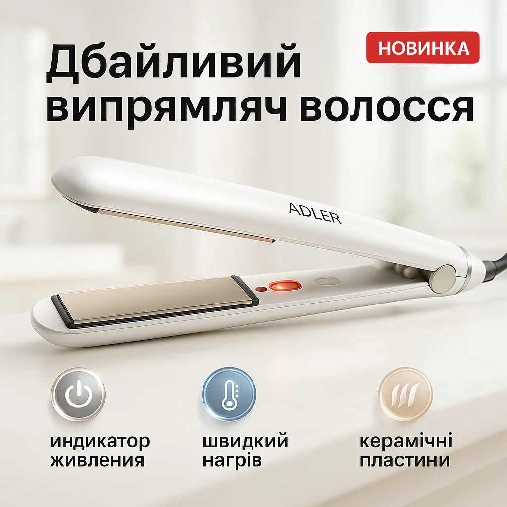 ADLER AD-2317 Випрямляч для волосся з керамічними пластинами і швидким нагрівом - Зображення 11