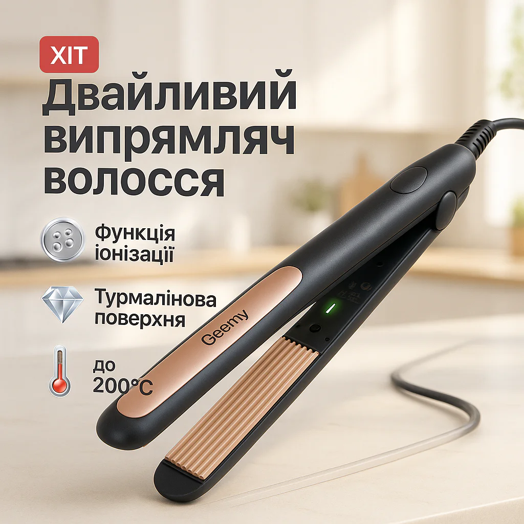 Плойка гофре Gemei GM-2955 для прикореневого об'єму - Зображення 22