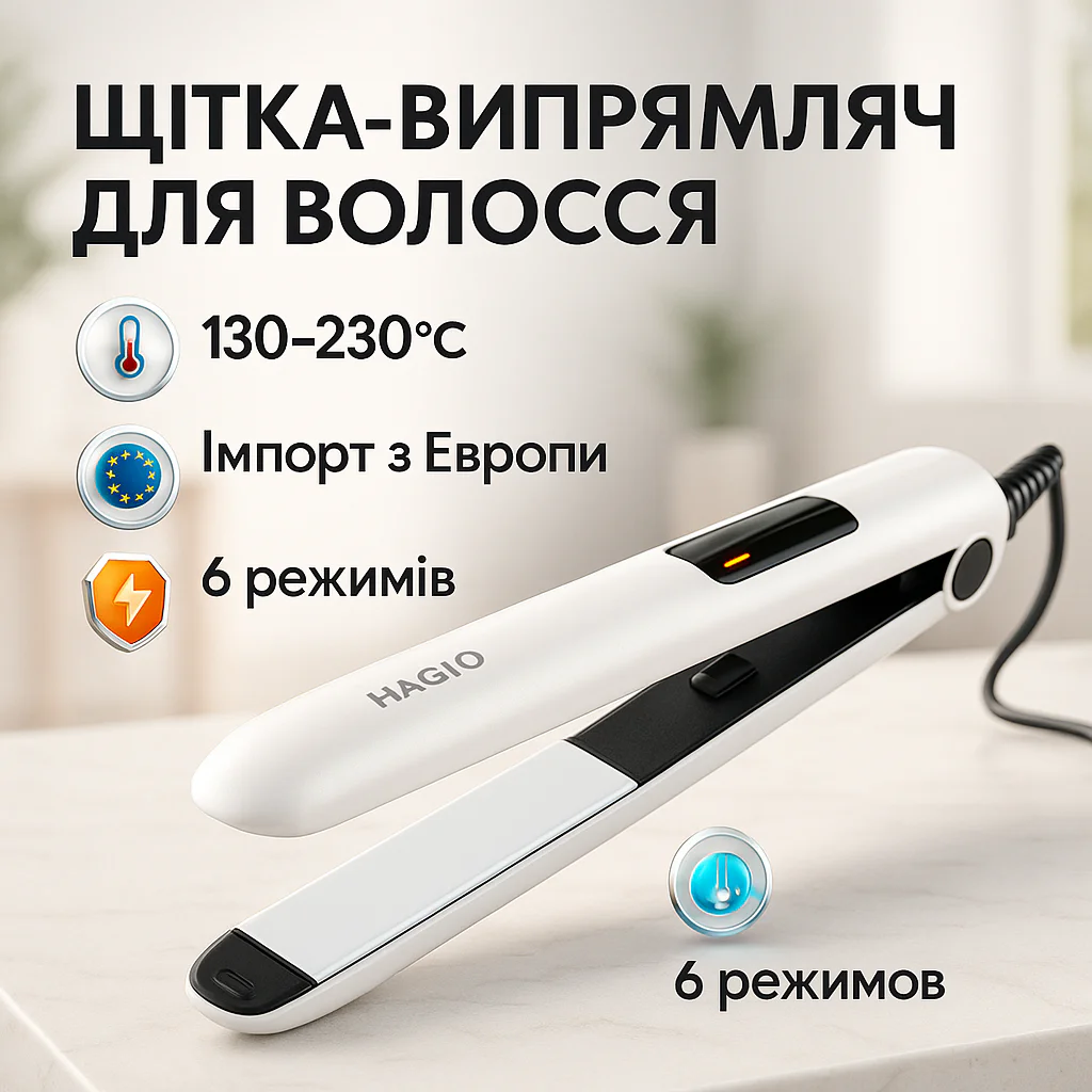 Щипці Magio MG-586 для волосся з електронним управлінням та керамічними пластинами - Зображення 27