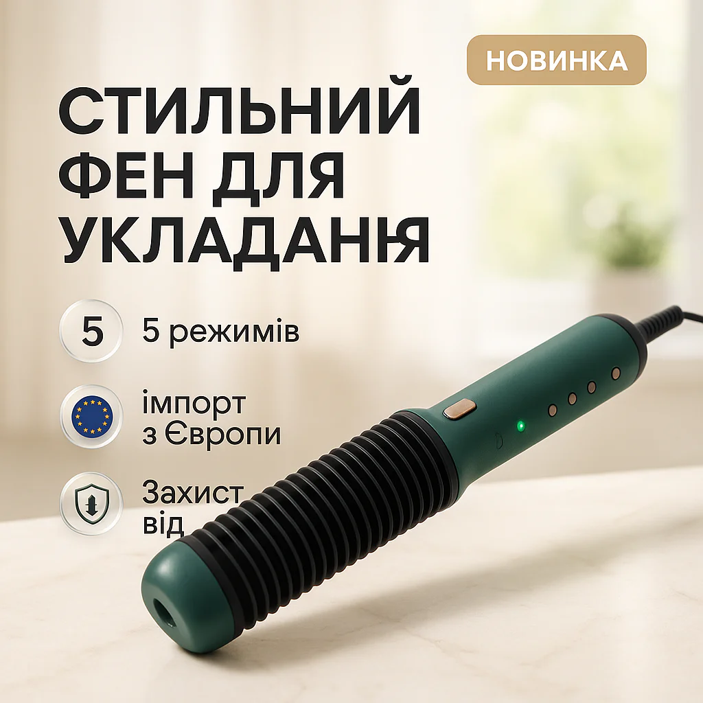 Щетка-выпрямитель ADLER AD-2324 з 5 температурними режимами для безпечного випрямлення волосся - Зображення 9